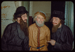Chorus members in costume for Khovanshchina at the Metropolitan Opera