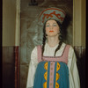 Chorus alto Catherine Fitzgerald in costume for Khovanshchina at the Metropolitan Opera