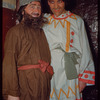 Chorus members in costume for Khovanshchina at the Metropolitan Opera