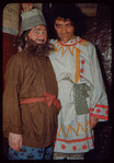 Chorus members in costume for Khovanshchina at the Metropolitan Opera