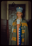 Chorus alto Yvonne Andlauer in costume for Khovanshchina at the Metropolitan Opera