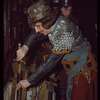 Chorus members in costume for Lohengrin at the Metropolitan Opera