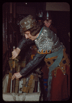 Chorus members in costume for Lohengrin at the Metropolitan Opera