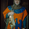 Trumpeter Leonard Henkle in costume for Lohengrin at the Metropolitan Opera