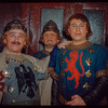 Chorus members in costume for Lohengrin at the Metropolitan Opera