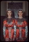 Dancers Lorraine Ruess and Lee Ada Keeney in costume for Lohengrin at the Metropolitan Opera