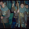 Supernumeraries during a Metropolitan Opera tour of Lohengrin