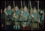 Supernumeraries during a Metropolitan Opera tour of Lohengrin