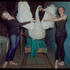 Dancers and swan prop during a Metropolitan Opera tour of Lohengrin