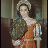 Chorus soprano Matilda Zilz-Krebs in costume for Lucia di Lammermoor at the Metropolitan Opera
