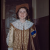 Unidentified performer in costume for Lucia di Lammermoor at the Metropolitan Opera