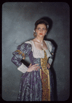 Unidentified performer in costume for Lucia di Lammermoor at the Metropolitan Opera