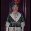 Unidentified performer in costume for Lucia di Lammermoor at the Metropolitan Opera