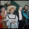 Mildred Miller, Gerhard Pechner, unidentified man, and Leonard Warren during a Metropolitan Opera tour of La forza del destino