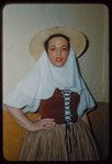 Chorus soprano Evangeline De Florio during a Metropolitan Opera tour of La forza del destino