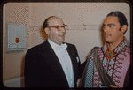 Conductor Renato Cellini and Mario Del Monaco during a Metropolitan Opera tour of La forza del destino