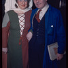 Prompter Otello Ceroni with Thelma Votipka in costume for Gianni Schicchi at the Metropolitan Opera