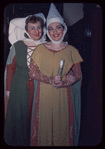 Thelma Votipka and Paula Lenchner in costume for Gianni Schicchi at the Metropolitan Opera