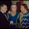 Conductor Désiré Defrère with George Cehanovsky and Charles Kullman in costume for Gianni Schicchi at the Metropolitan Opera