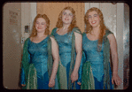 Erna Berger, Lucine Amara, and Hertha Glaz in costume for Götterdämmerung at the Metropolitan Opera