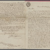 Letter from John England to Ellen Hargedon