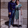 Chorus soprano Frederica Fondo and an unidentified performer during a Metropolitan Opera tour of Faust
