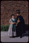 Musician Jay Brower and chorus soprano Frederica Fondo during a Metropolitan Opera tour of Faust