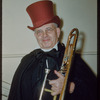 Trombonist Enrico Bozzacco during a Metropolitan Opera tour of Faust