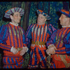 Chorus members during a Metropolitan Opera tour of Faust
