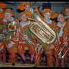 Stage band in Boston, Massachusetts during a Metropolitan Opera tour of Faust