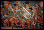 Stage band in Boston, Massachusetts during a Metropolitan Opera tour of Faust