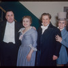 Thelma Votipka, an unidentified performer, Victoria de los Angeles, Eugene Conley, and Margaret Roggero in Cleveland, Ohio during a Metropolitan Opera tour of Faust