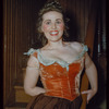 Chorus soprano Barbara Lewis during a Metropolitan Opera tour of The Rake's Progress