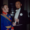 Chorus tenor Abraham Tamres and bass Rudolf Mayreder in costume for Die Fledermaus at the Metropolitan Opera