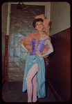 Dancer Natasha Kelepovska in costume for Die Fledermaus at the Metropolitan Opera