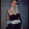 Chorus alto Yvonne Andlauer in costume for Die Fledermaus at the Metropolitan Opera