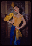 Dancer Lorraine Ruess in costume for Die Fledermaus at the Metropolitan Opera