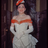 Chorus soprano Frederica Fondo in costume for Die Fledermaus at the Metropolitan Opera