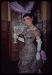 Chorus soprano Helen Frazier in costume for Die Fledermaus at the Metropolitan Opera