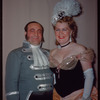 Chorus tenor Frank D'Elia and alto Francesca D'Elia in costume for Die Fledermaus at the Metropolitan Opera