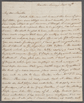 Jane Austen to Martha Lloyd, autograph letter signed
