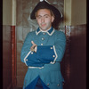 Percussionist Abraham Marcus in costume for Manon Lescaut at the Metropolitan Opera