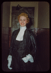 Chorus alto Yvonne Andlauer in costume for Manon Lescaut at the Metropolitan Opera