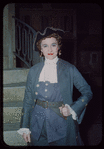 Chorus soprano Matilda Zilz in costume for Manon Lescaut at the Metropolitan Opera