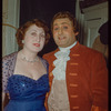Richard Tucker in costume for Manon Lescaut at the Metropolitan Opera, with his wife Sara Perelmuth Tucker
