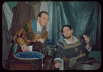 Paul Franke and Hugh Thompson in costume for Die Meistersinger von Nürnberg at the Metropolitan Opera