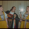 Dancer Tilda Morse, Gerhard Pechner, and dancer Audrey Keane in costume for Die Meistersinger von Nürnberg at the Metropolitan Opera
