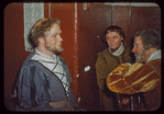 Mack Harrell, Leslie Chabay, and Lorenzo Alvary in costume for Die Meistersinger von Nürnberg at the Metropolitan Opera