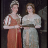 Chorus soprano Matilda Zilz and May Savage during a Metropolitan Opera tour of Lucia di Lammermoor