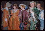 Chorus members during a Metropolitan Opera tour of Lucia di Lammermoor